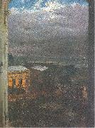 Adolph von Menzel The Anhalter Railway Station by Moonlight Sweden oil painting reproduction